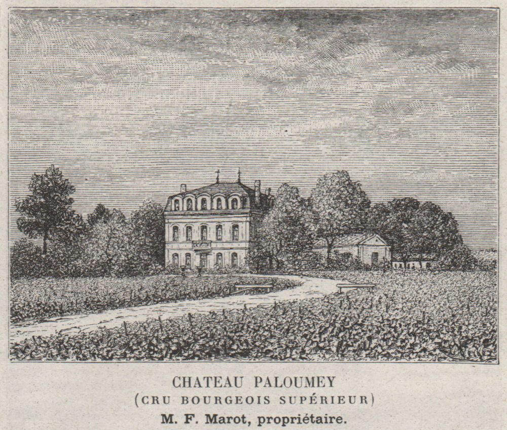 MÉDOC. LUDON. Chateau Paloumey (Cru Bourgeois Supérieur). Marot. SMALL 1908